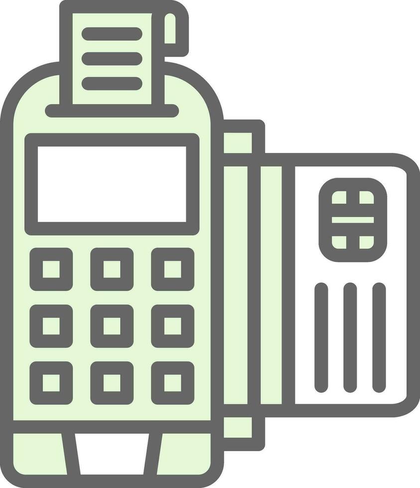 Pos Terminal Vector Icon Design