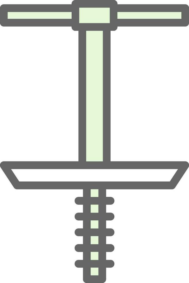 Pogo Stick Vector Icon Design