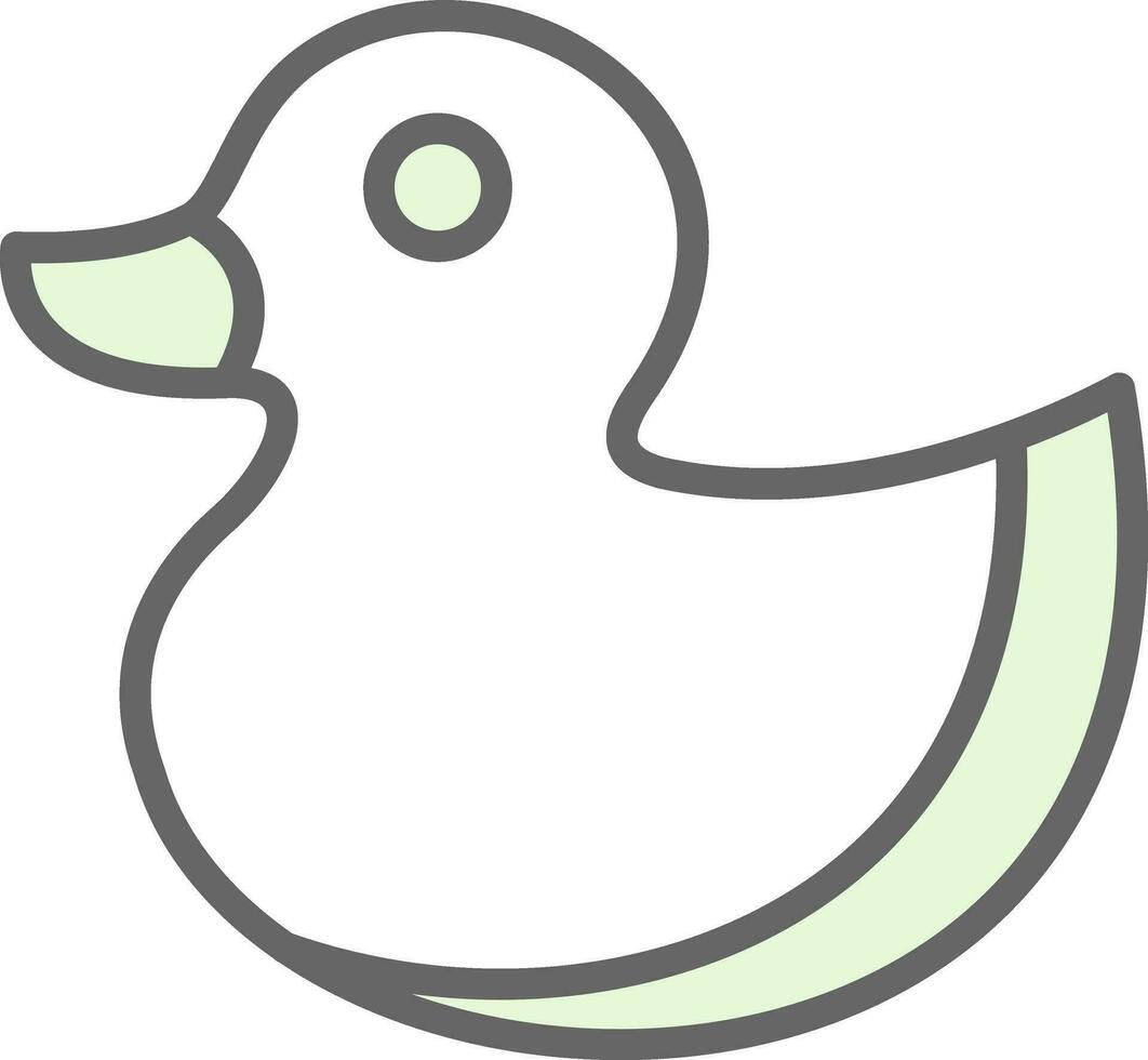 diseño de icono de vector de pato de goma