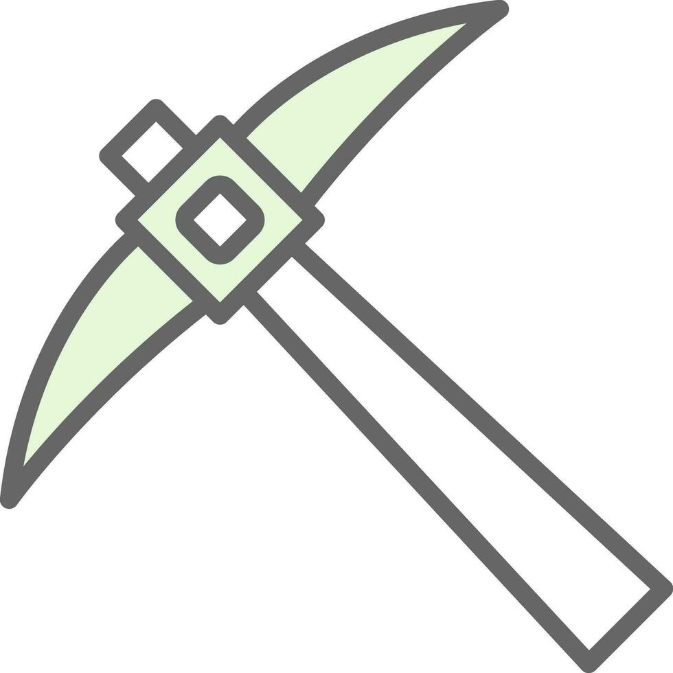 Pickaxe Vector Icon Design