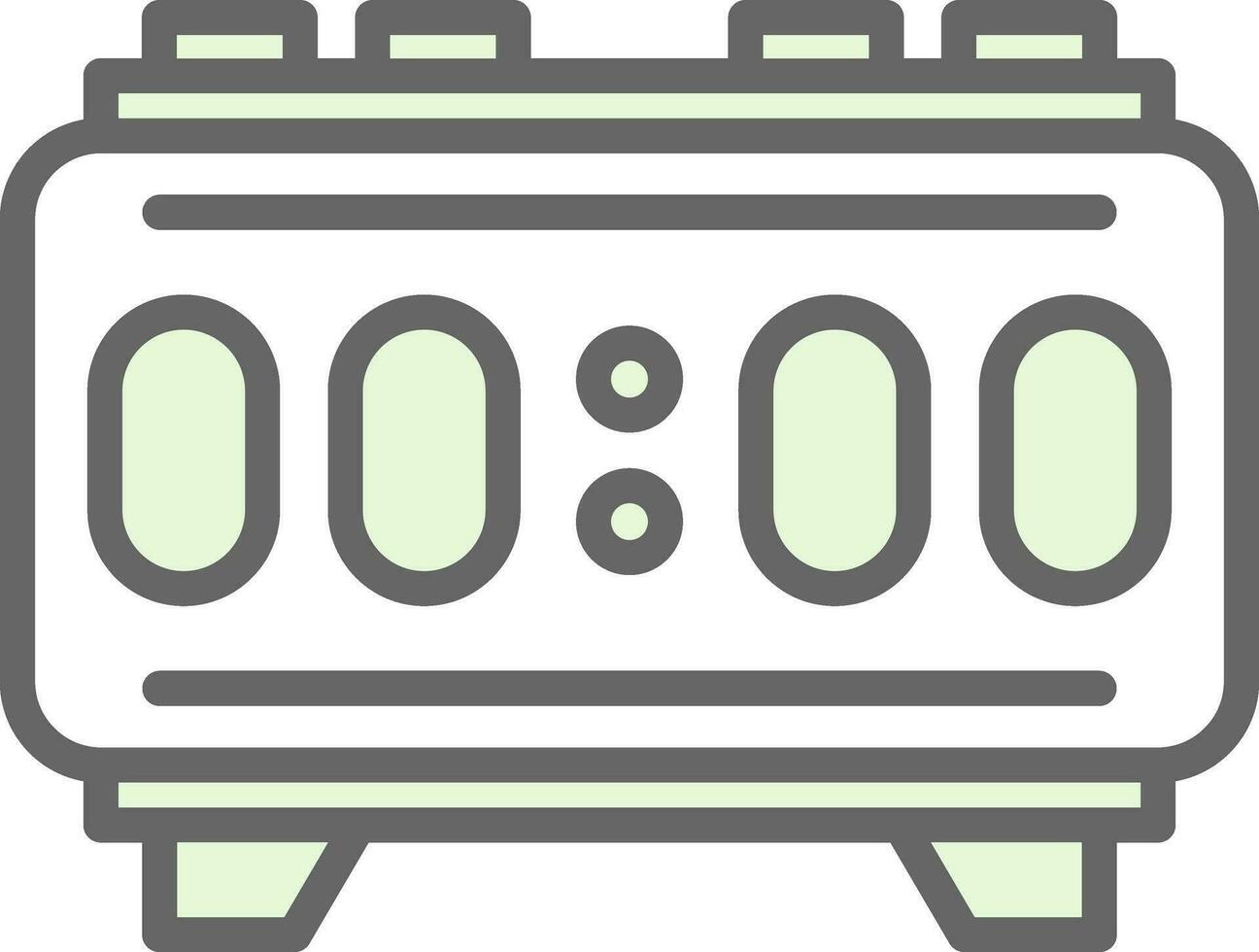 Digital Alarm Vector Icon Design