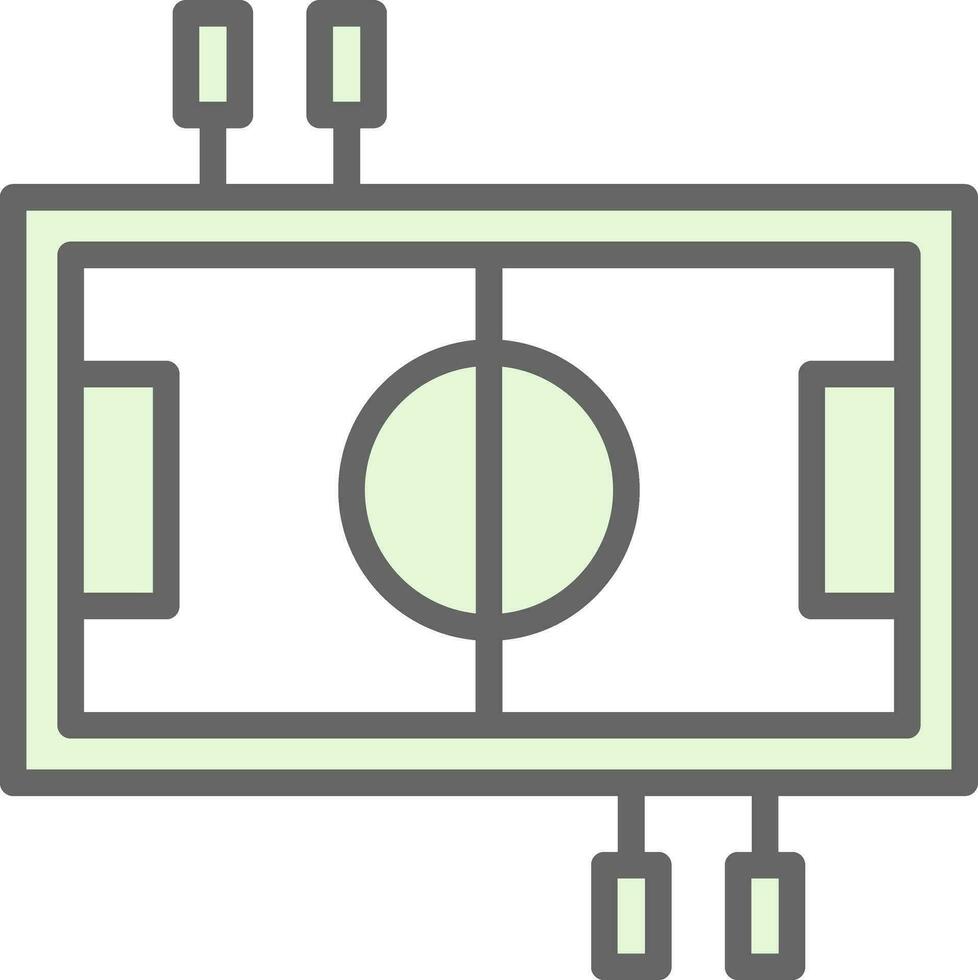 mesa fútbol americano vector icono diseño