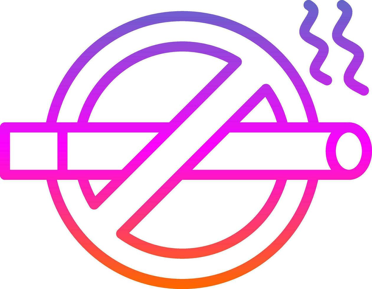 No Smoking Vector Icon Design