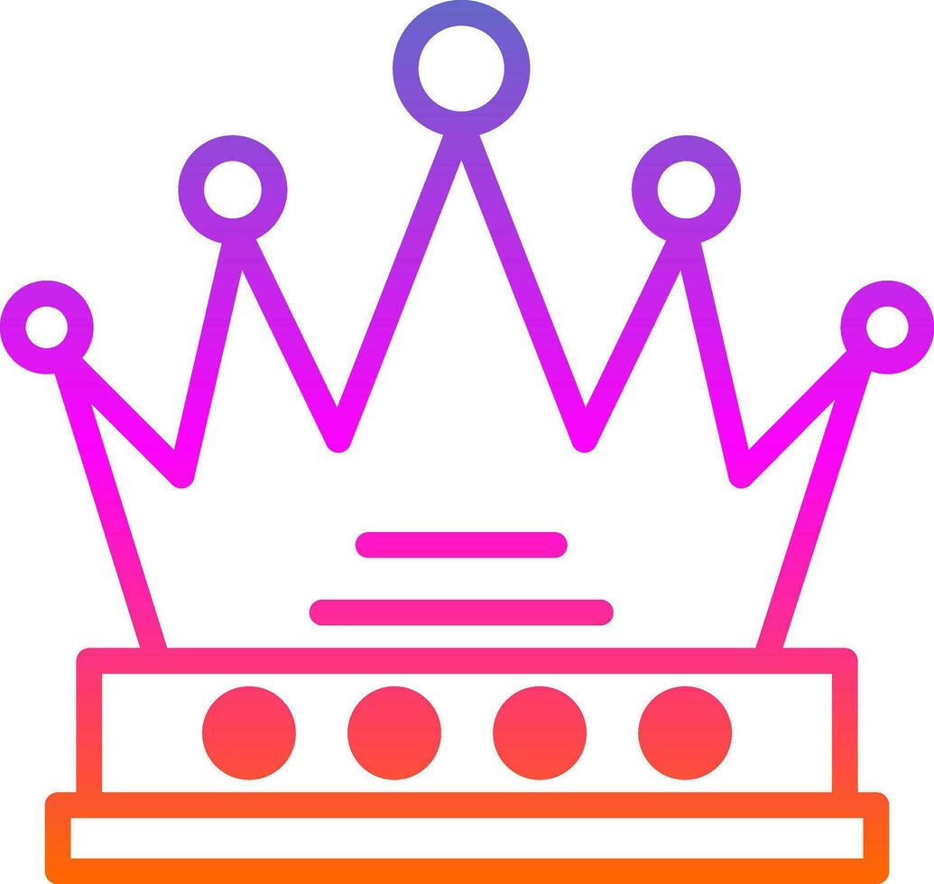 Crown Vector Icon Design