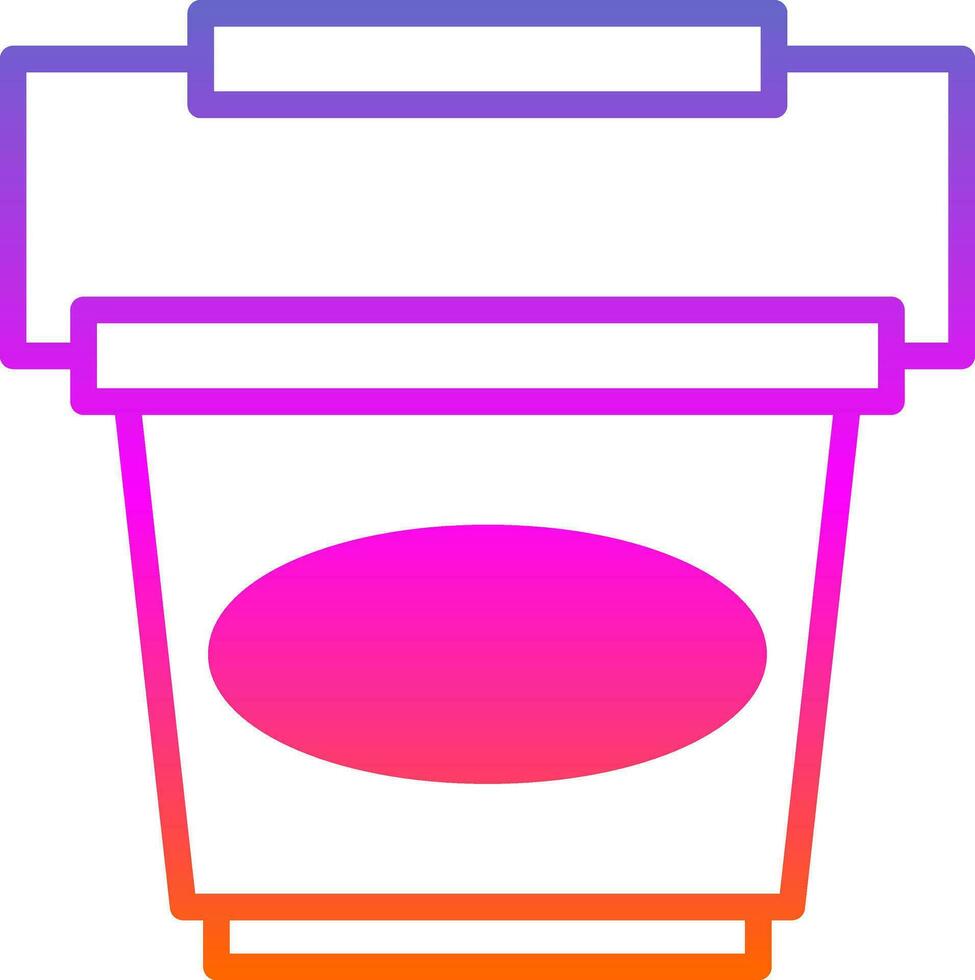 Bucket Vector Icon Design