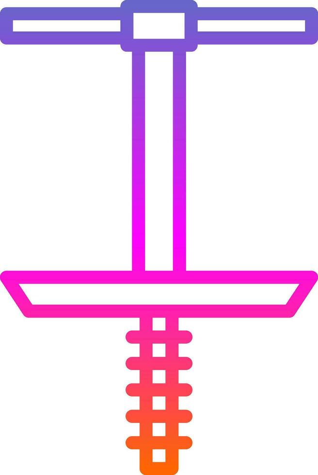 Pogo Stick Vector Icon Design