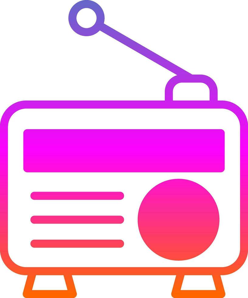 diseño de icono de vector de radio