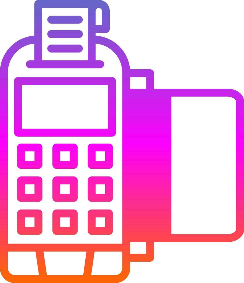 diseño de icono de vector de terminal pos