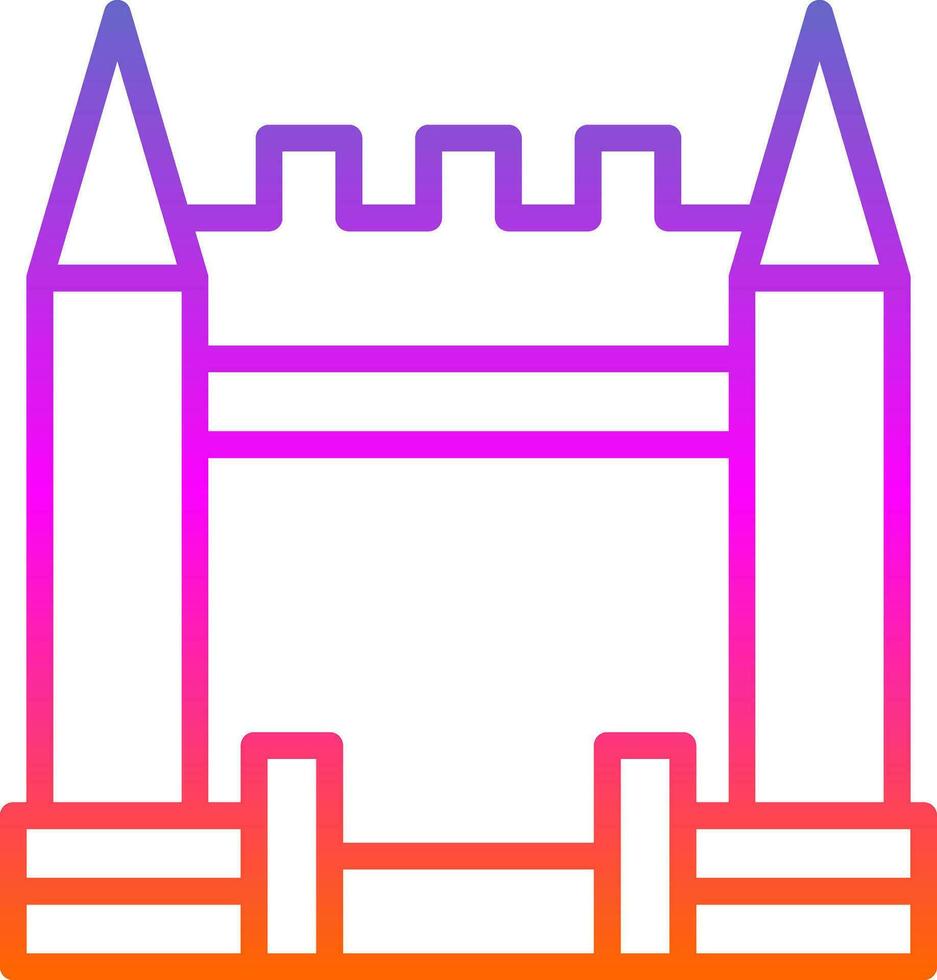 Inflatable Castle Vector Icon Design
