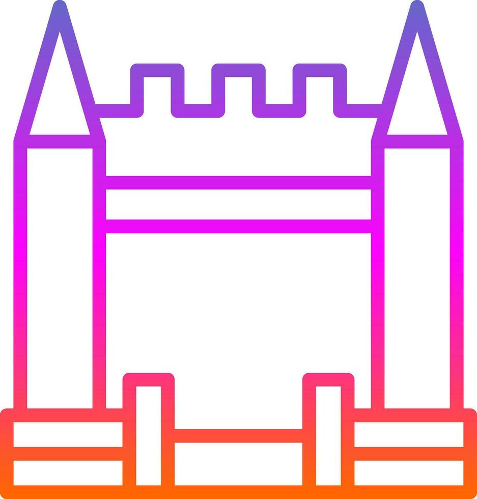 Inflatable Castle Vector Icon Design