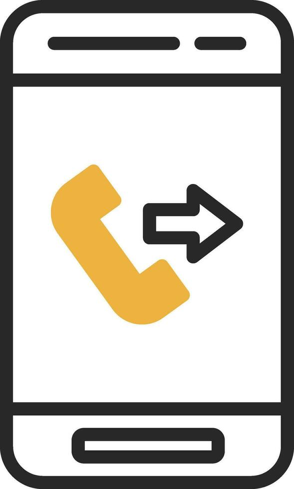 Outgoing Call  Vector Icon Design