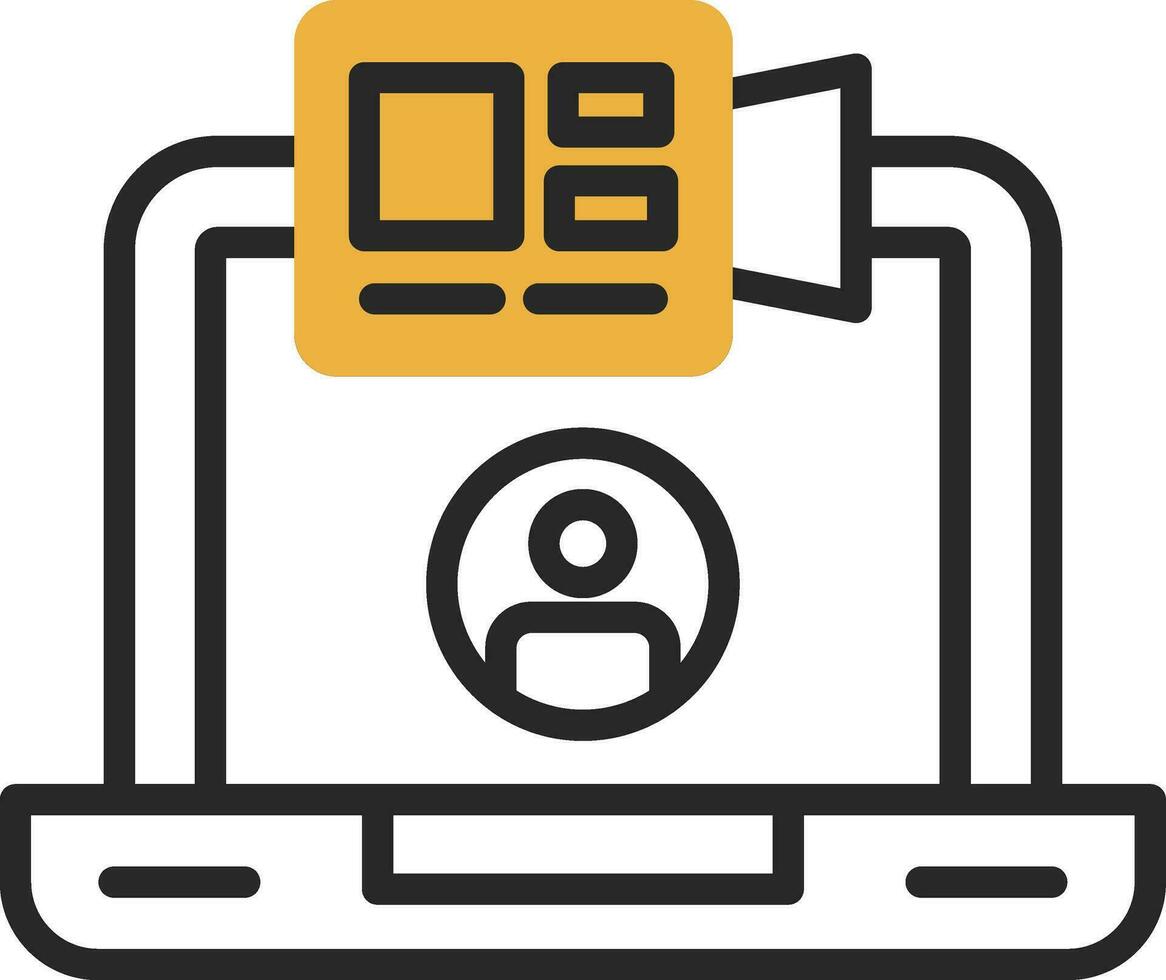 Online Meeting  Vector Icon Design