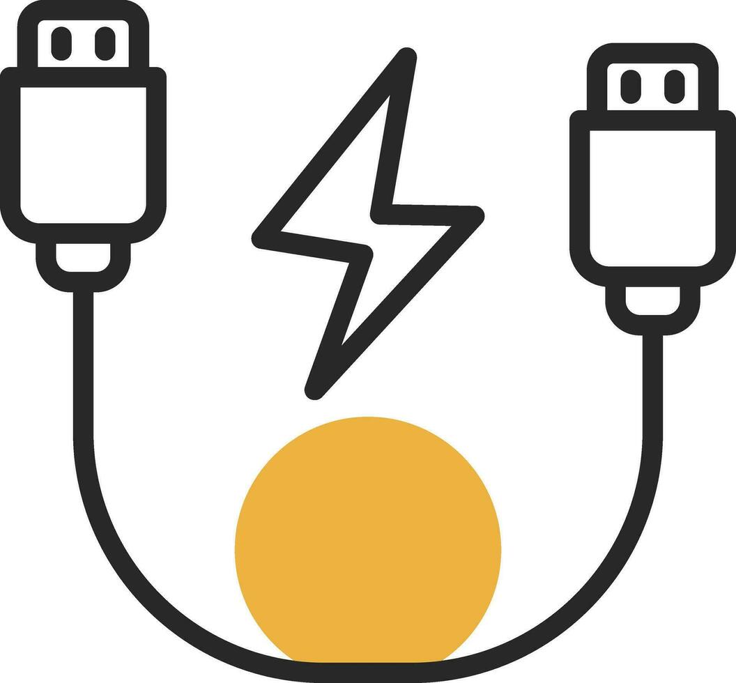 USB Cable  Vector Icon Design