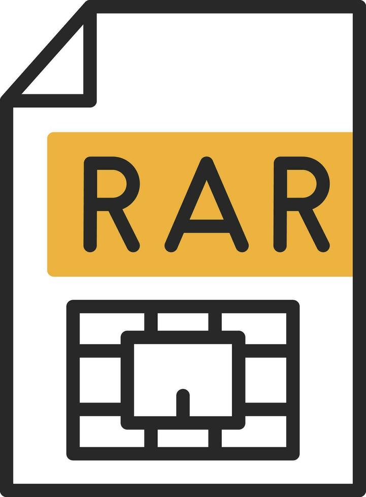 Rar  Vector Icon Design