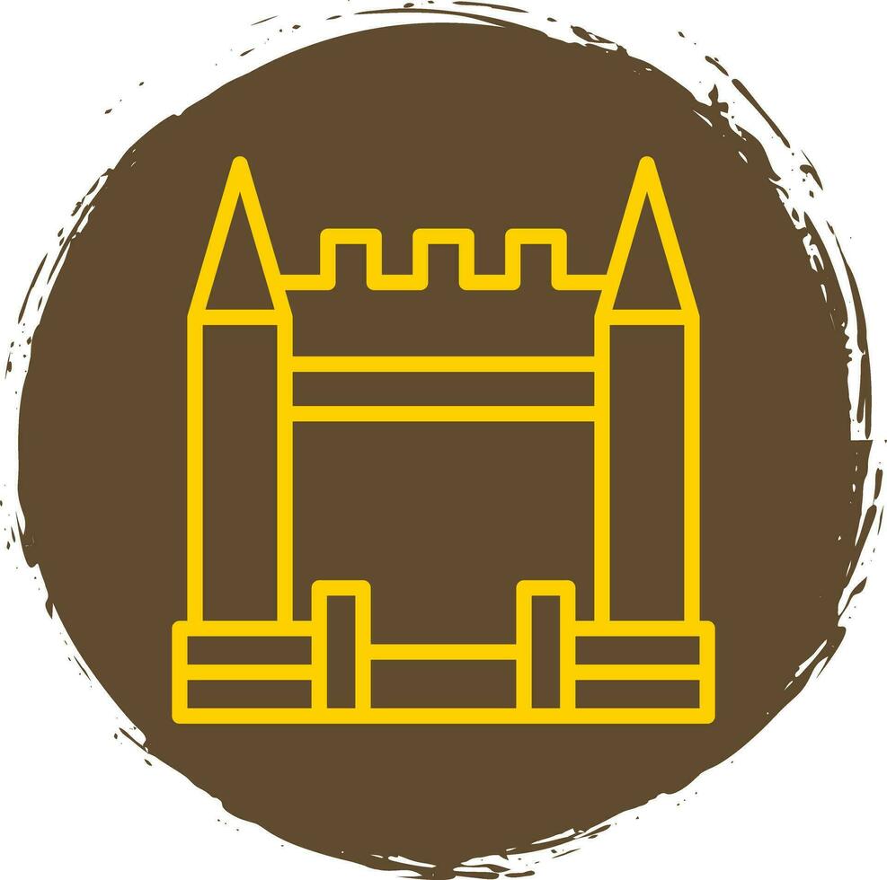 Inflatable Castle Vector Icon Design