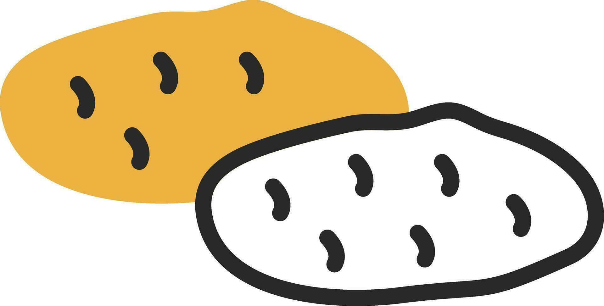Potatoes Vector Icon Design