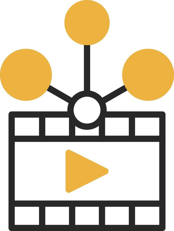 Video sharing Vector Icon Design