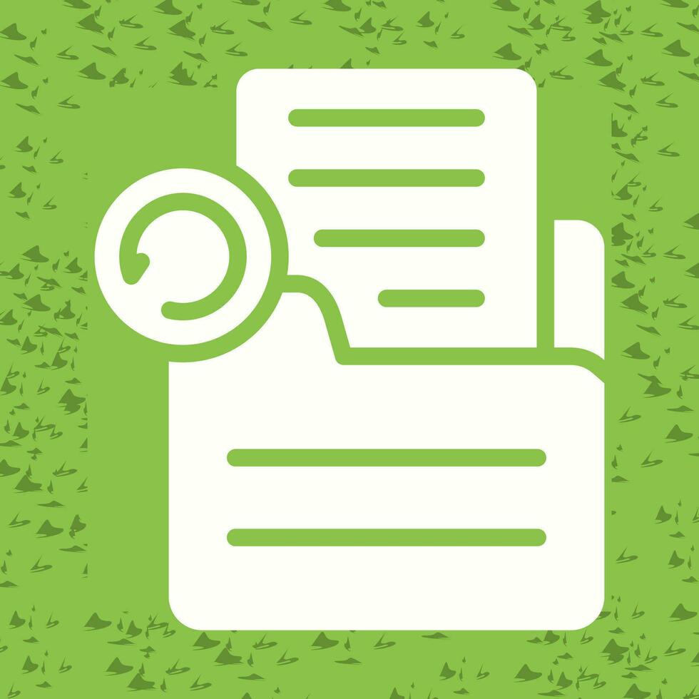 Document Undo Vector Icon