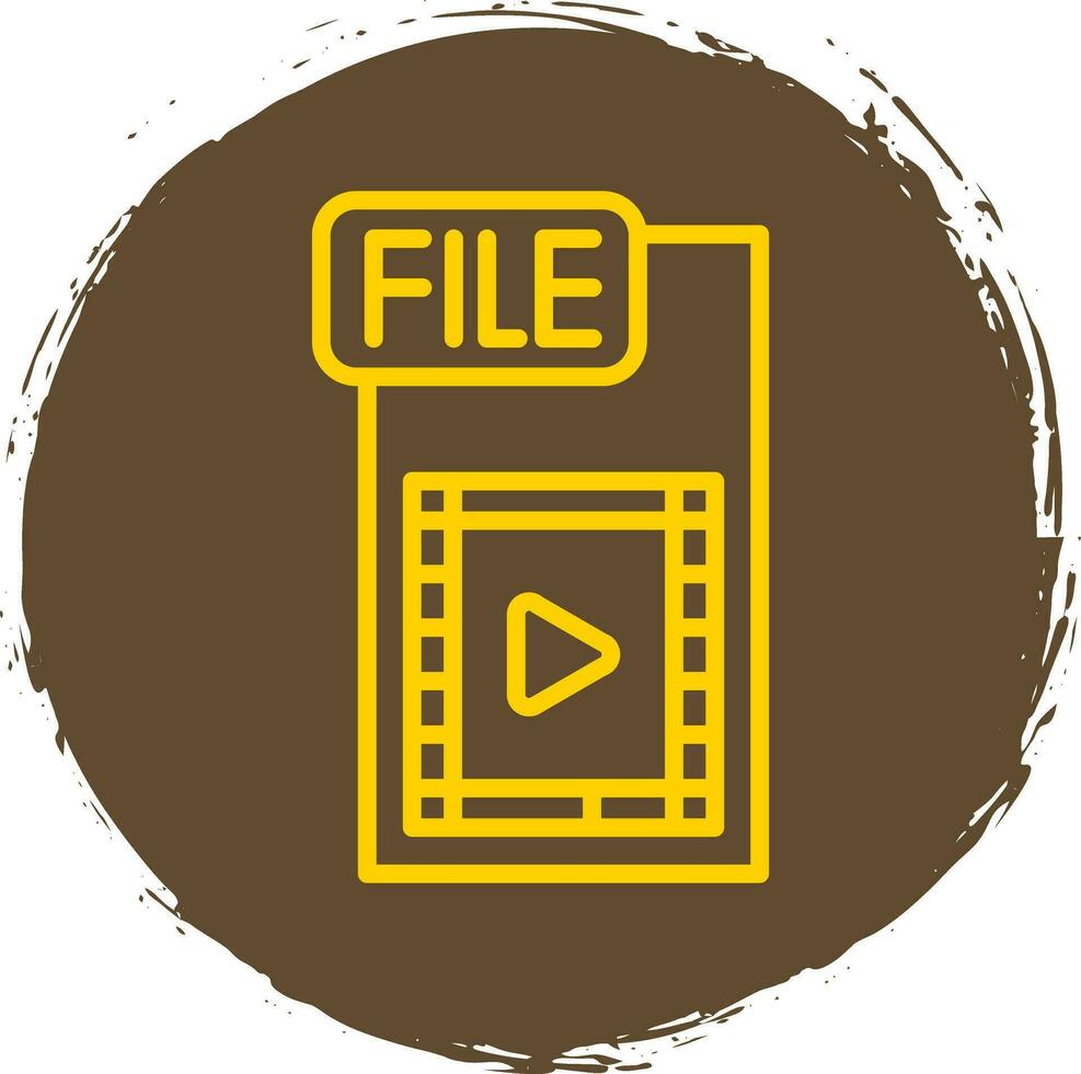 Video FIle Vector Icon Design