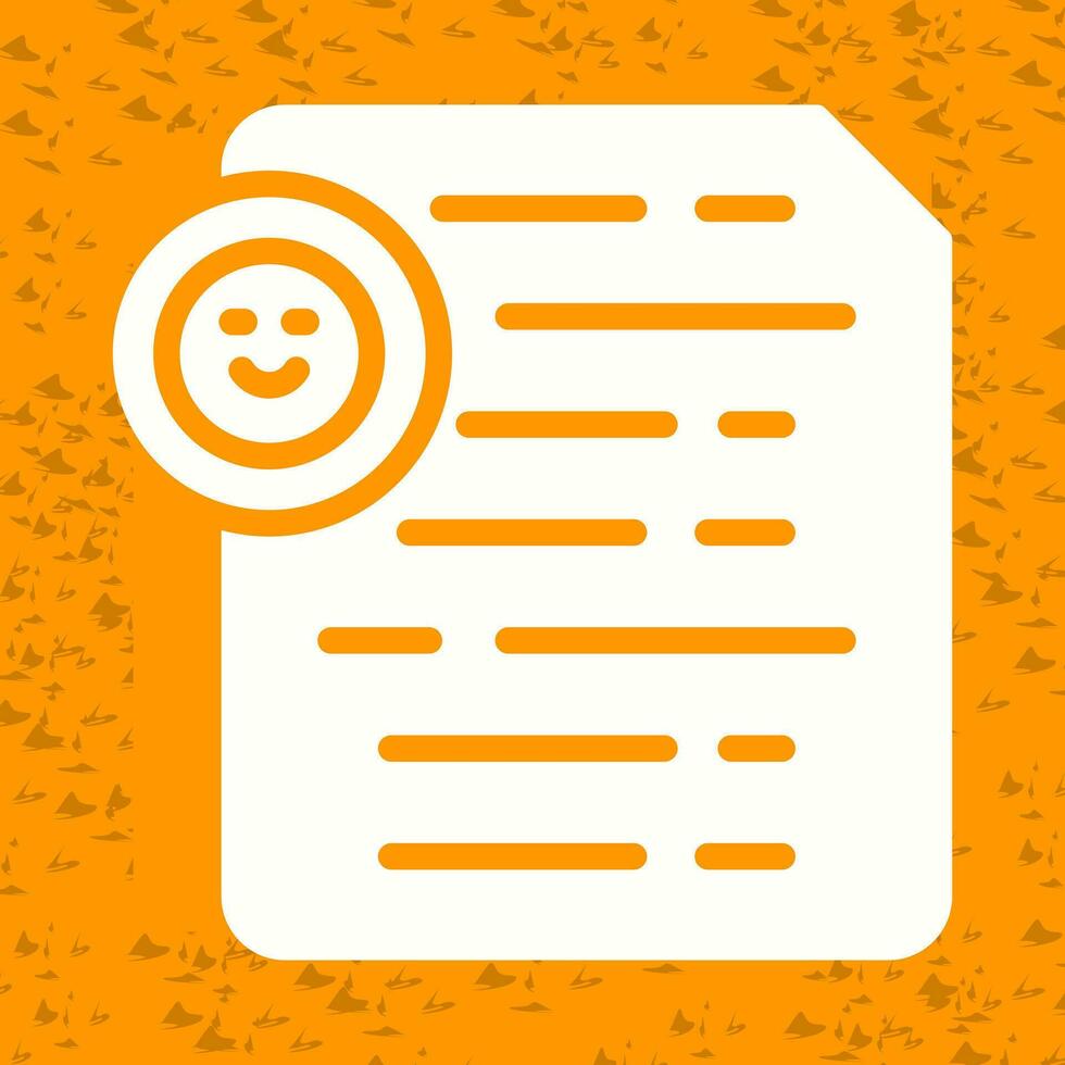 Document Insert Emoji Vector Icon