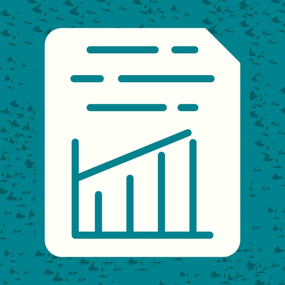 Document Insert Graph Vector Icon