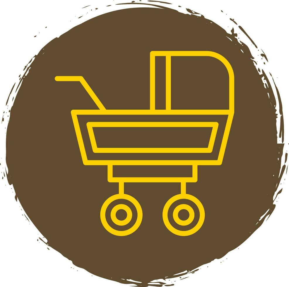 Baby Buggy Vector Icon Design