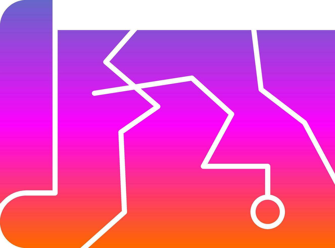 Treasure Map Vector Icon Design