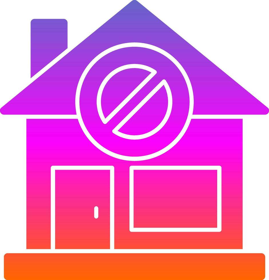 No Entry Vector Icon Design