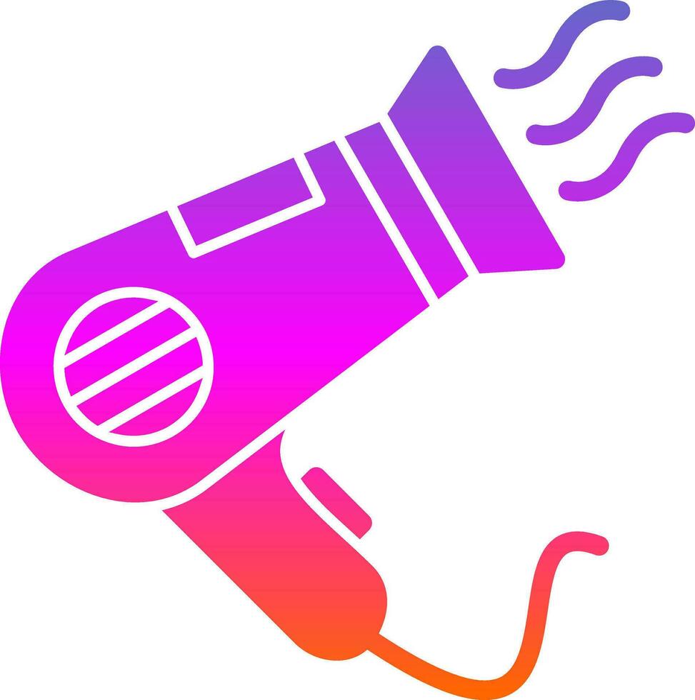 Hairdryer Vector Icon Design