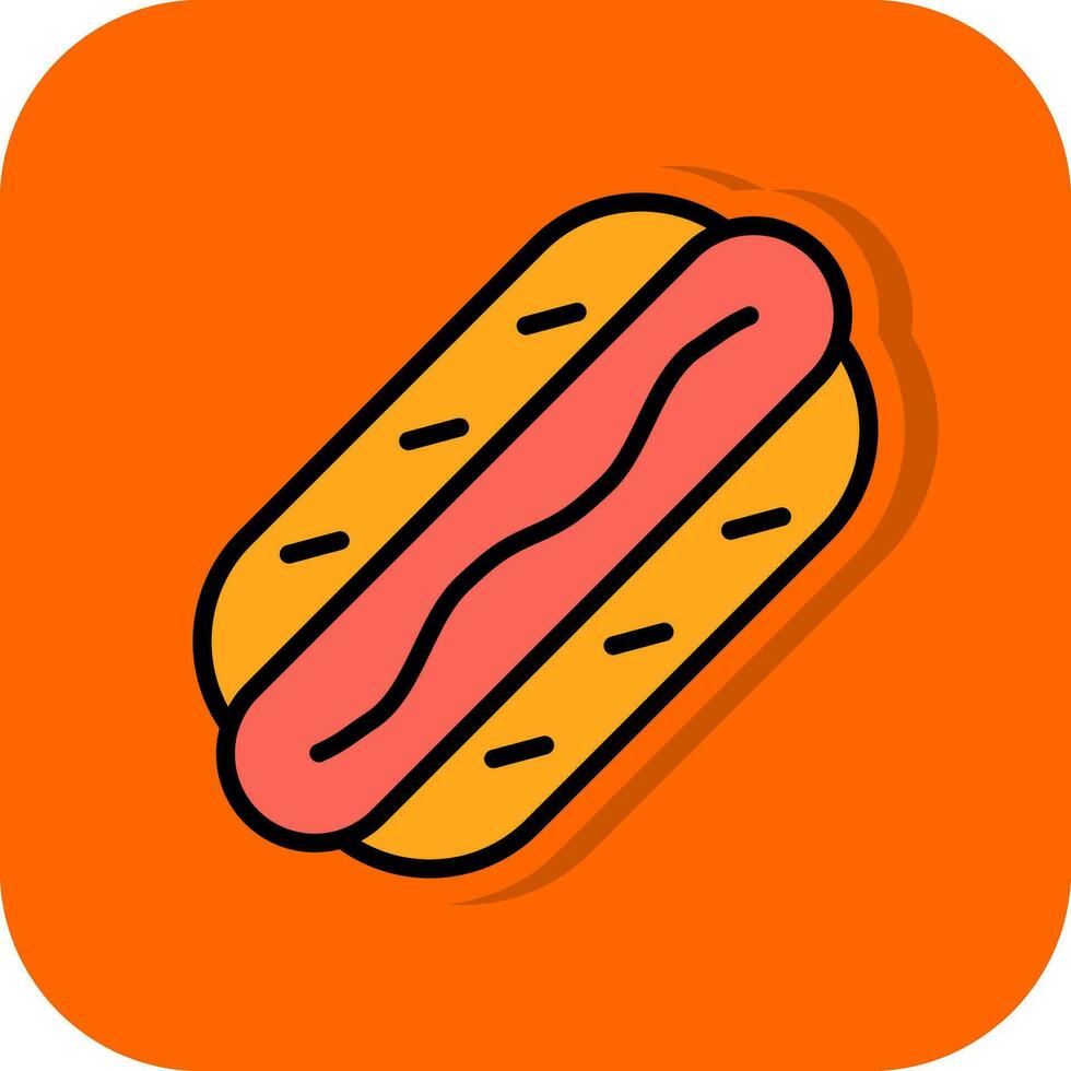 Hot Dog  Vector Icon Design