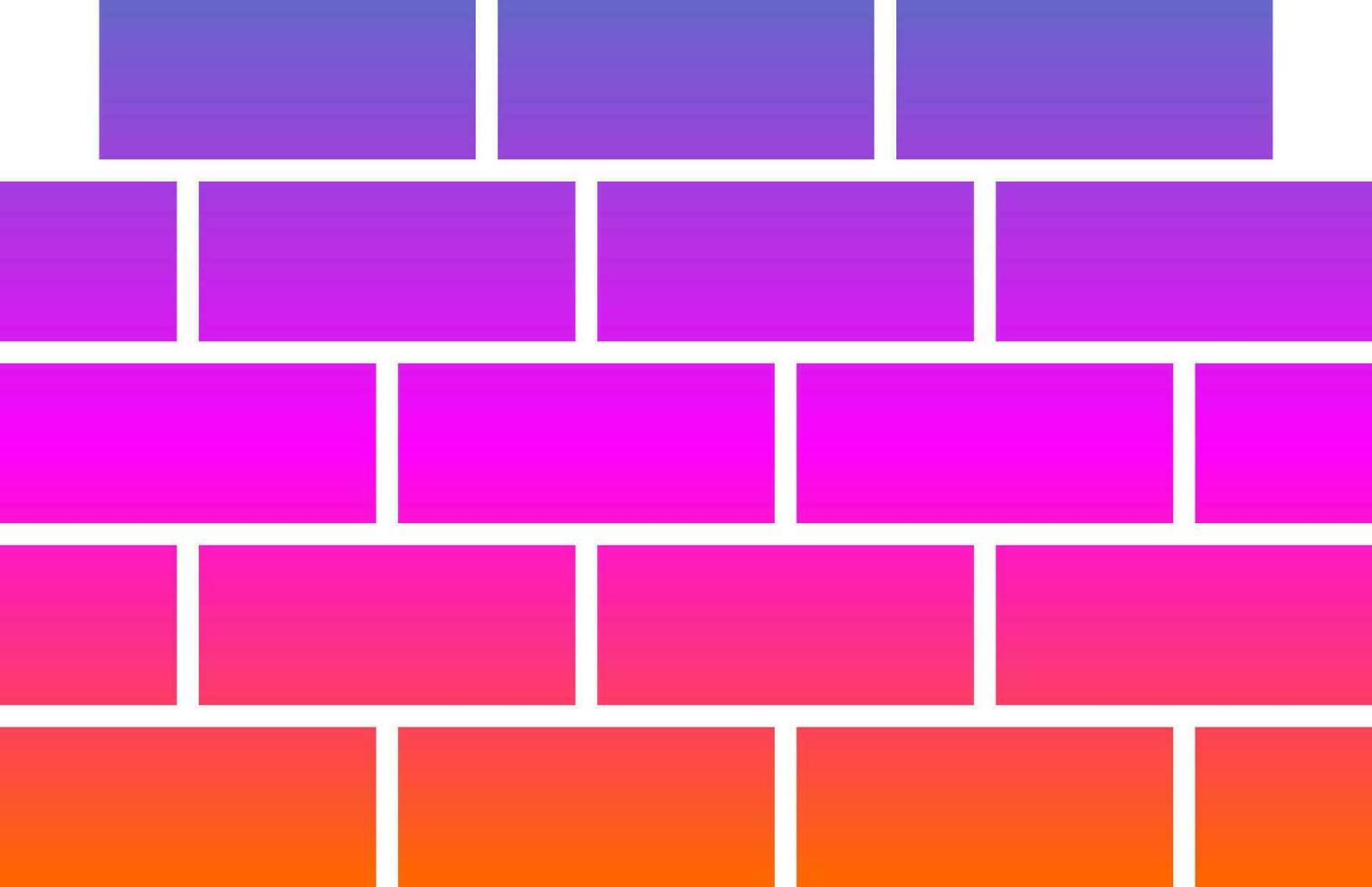 Brickwall Vector Icon Design