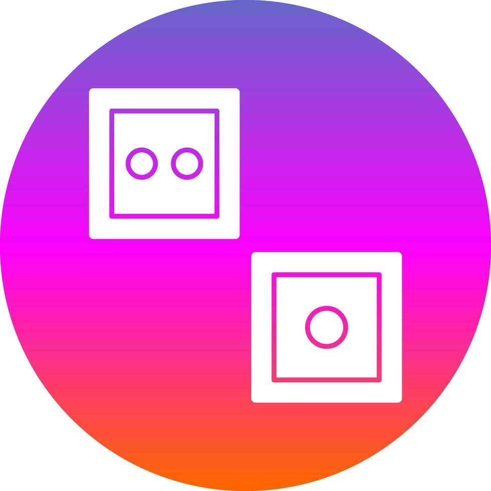 Dice Vector Icon Design