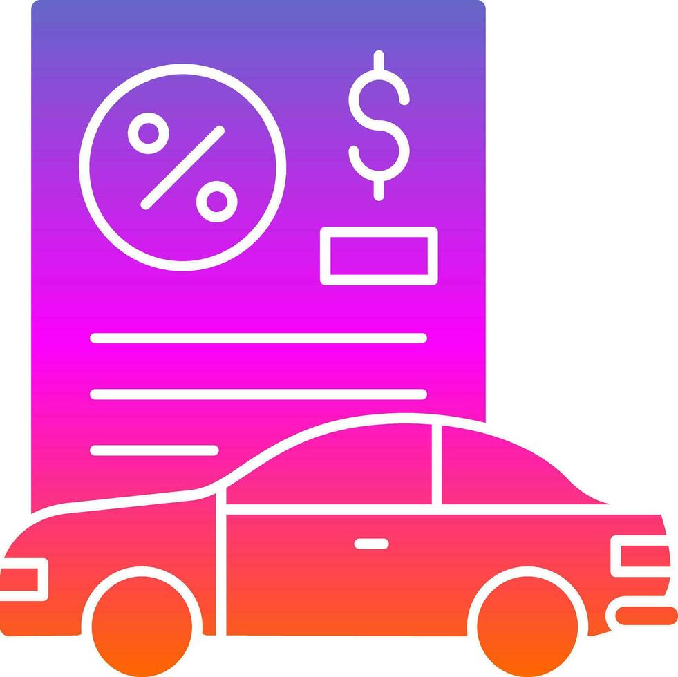 Car Loan Vector Icon Design