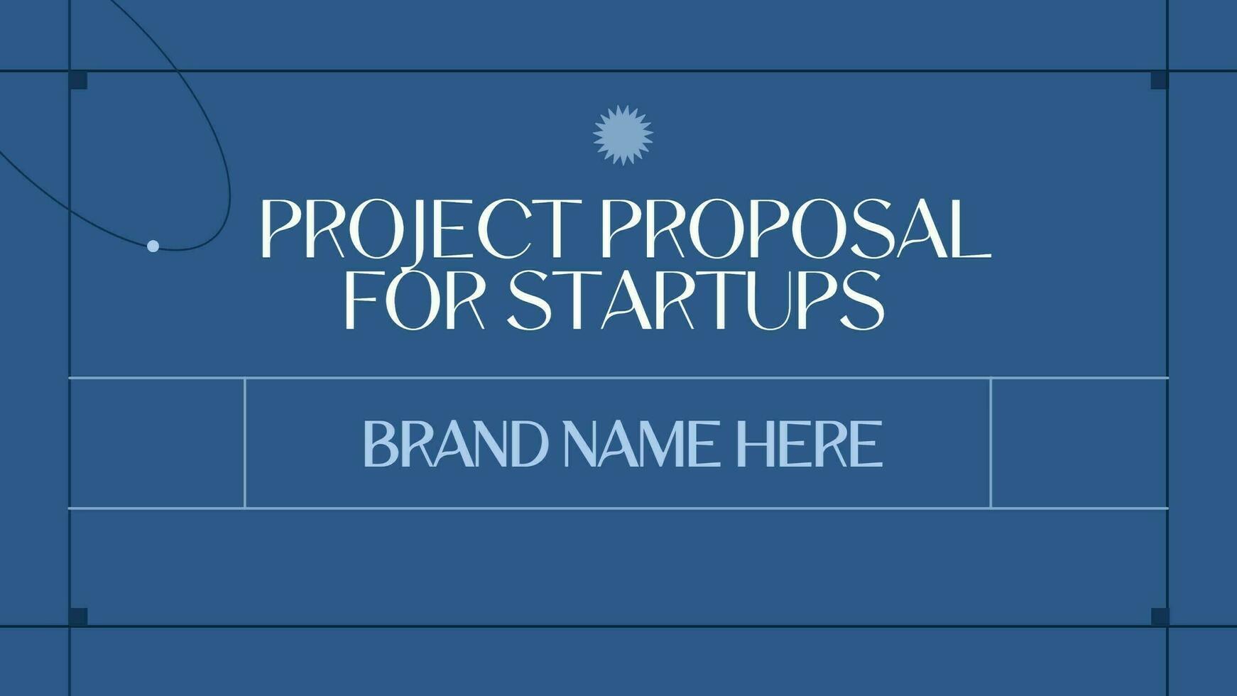 Blue Minimalistic Grid Startup Business Proposal template
