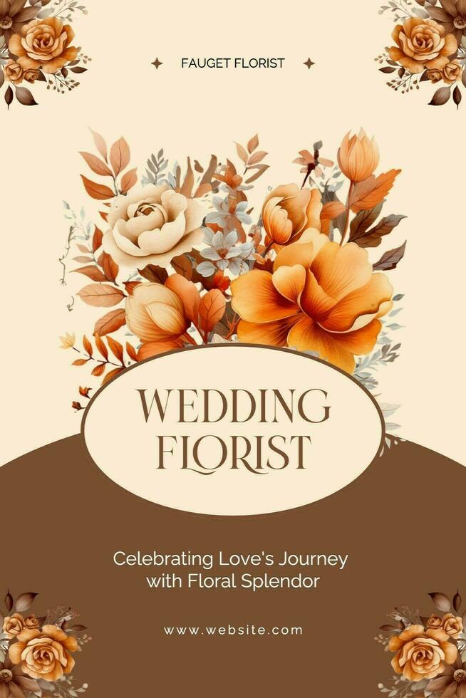 wedding florist pinterest graphic template