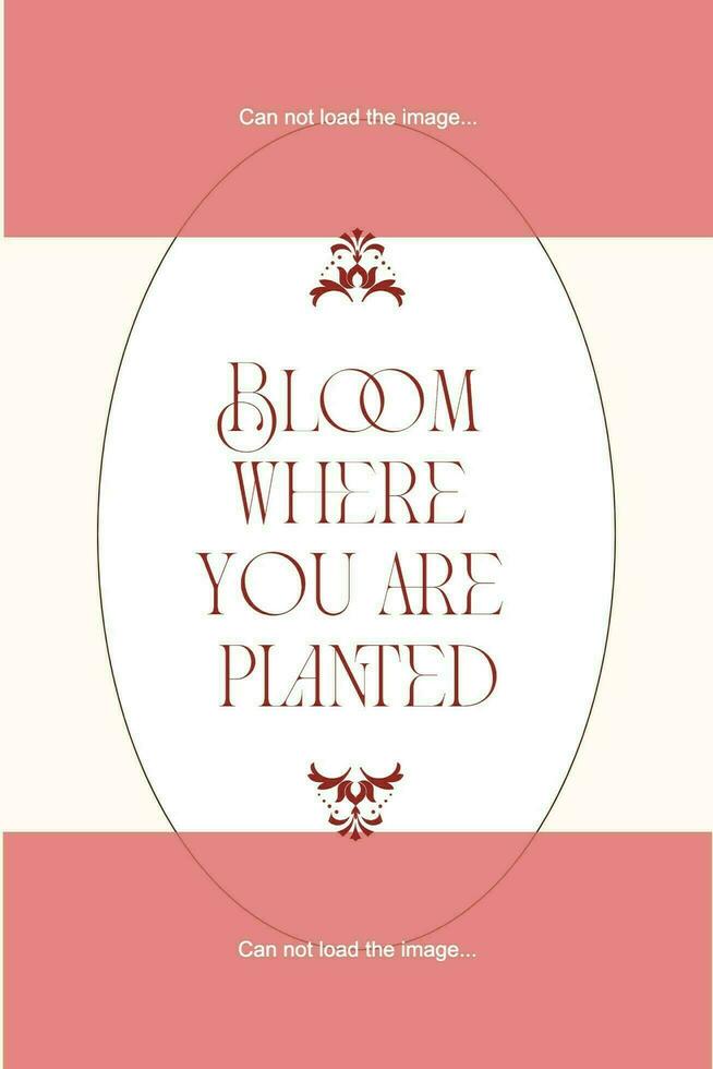 Cream Floral Motivational Quotes Pinterest Graphic template