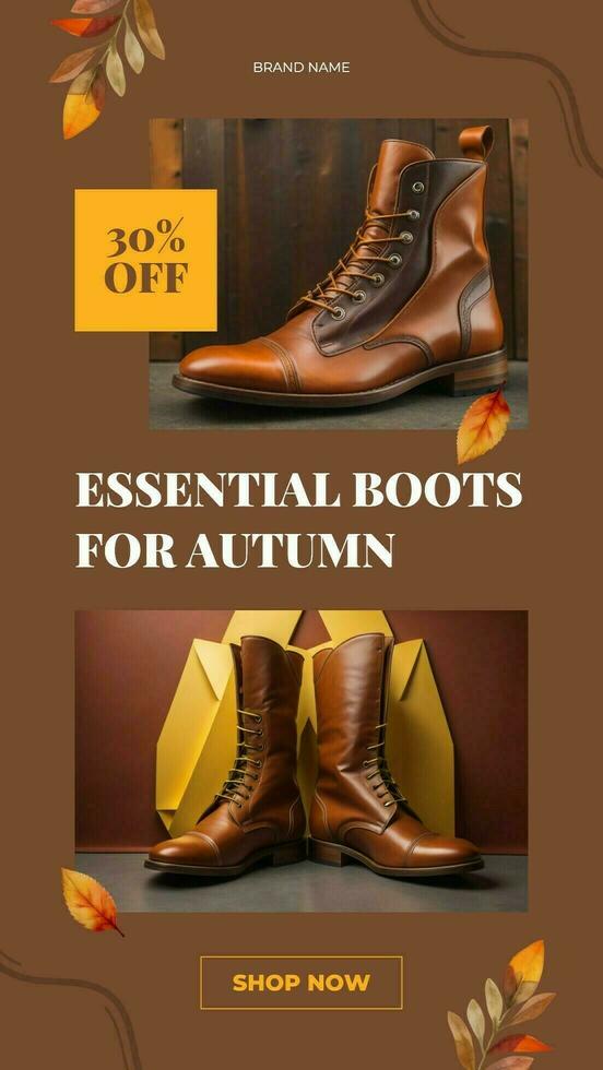 autumn fashion promotion instagram story template