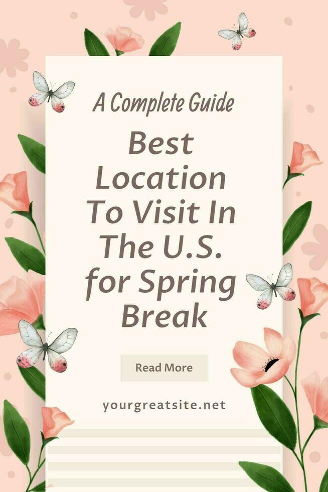 Seasonal Spring Pinterest Graphic template