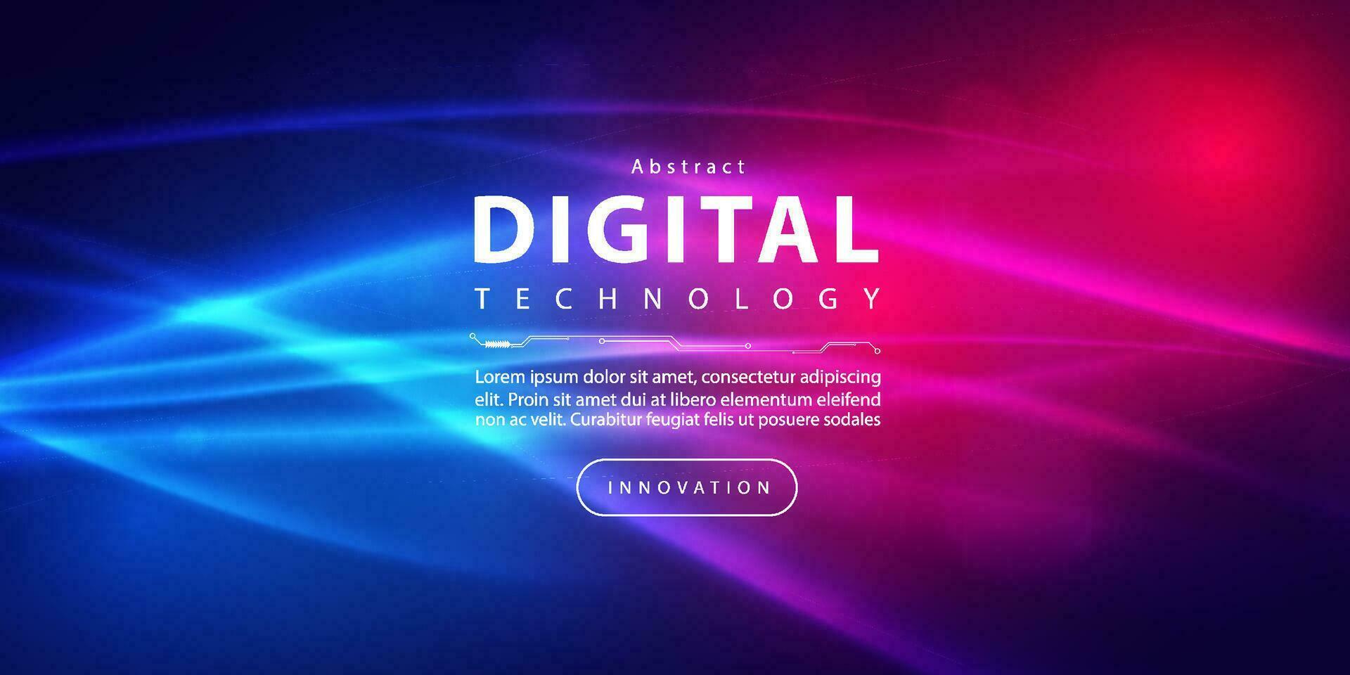 tecnología digital abstracta circuito futurista fondo rosa azul, tecnología de ciencia cibernética, futuro de comunicación de innovación, datos grandes ai, conexión de red de Internet, vector de ilustración de alta tecnología en la nube