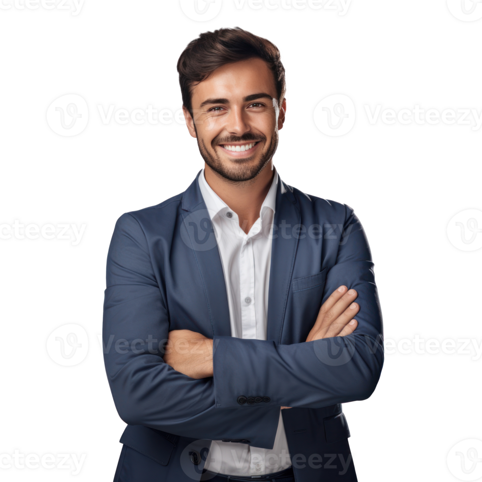 Handsome businessman isolated png