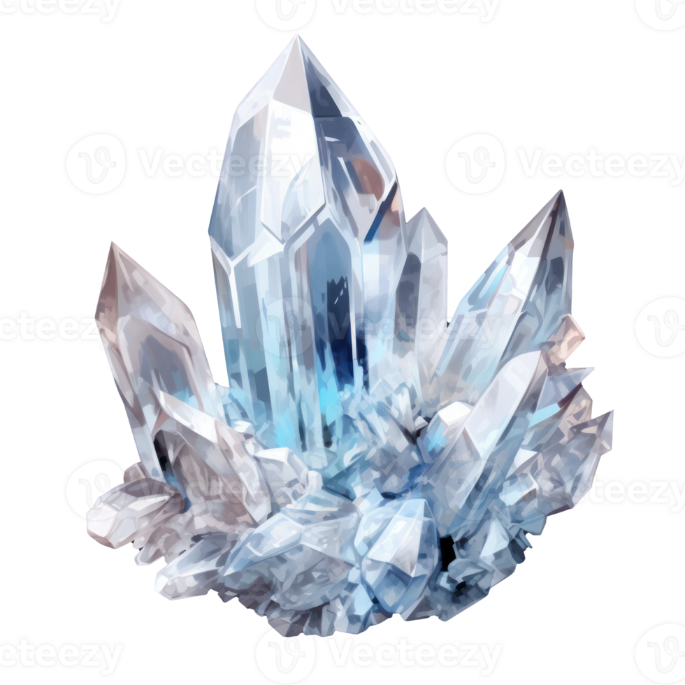 3D Crystal isolated png