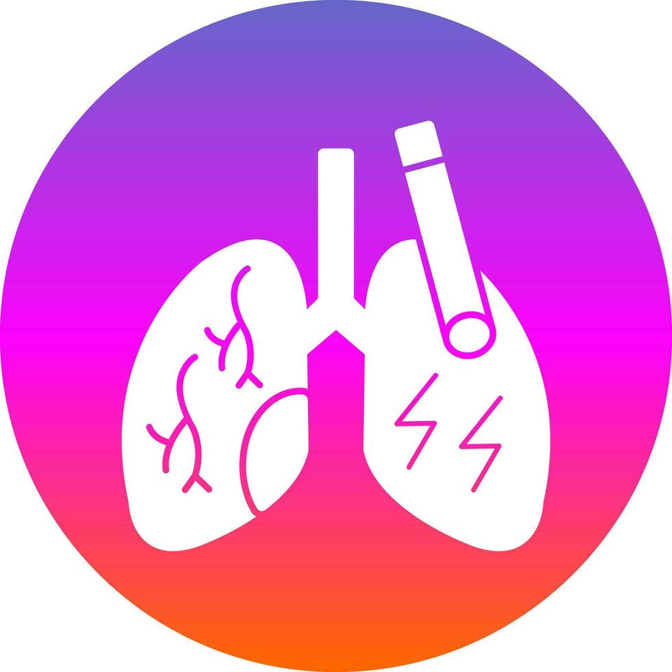 diseño de icono de vector de pulmones