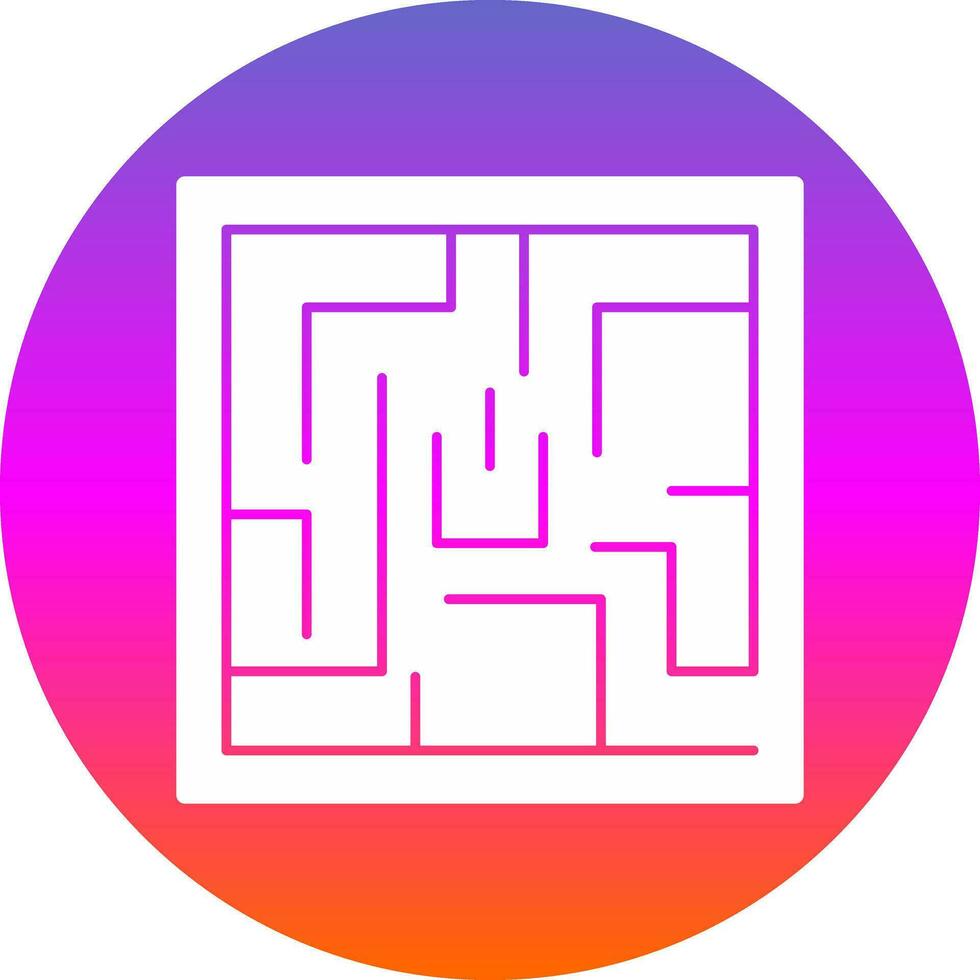 Labyrinth Vector Icon Design