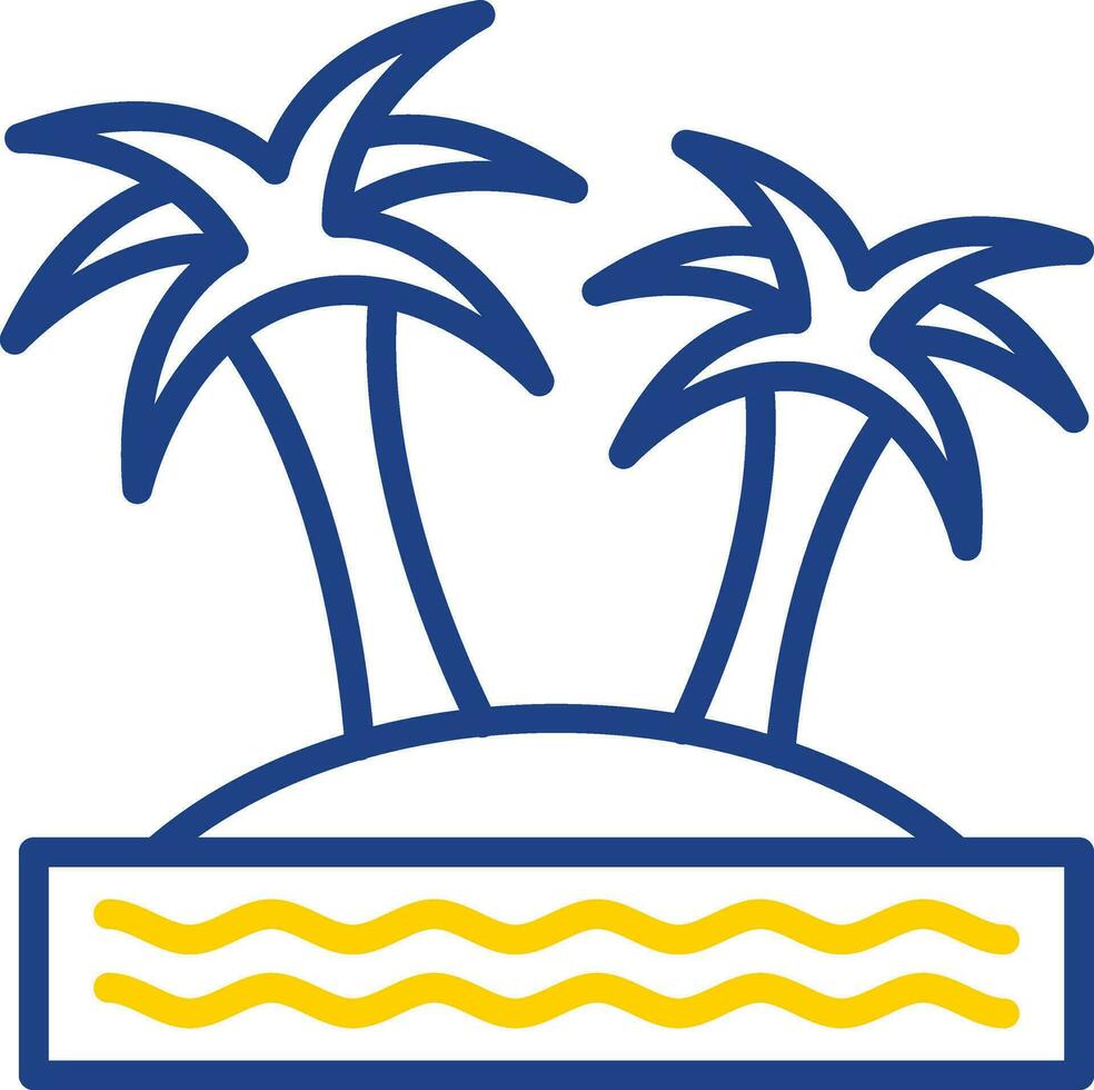 Island Vector Icon Design