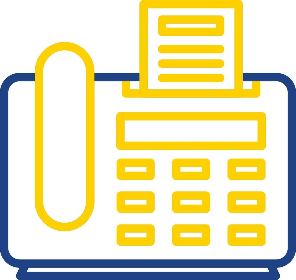Fax Machine Vector Icon Design
