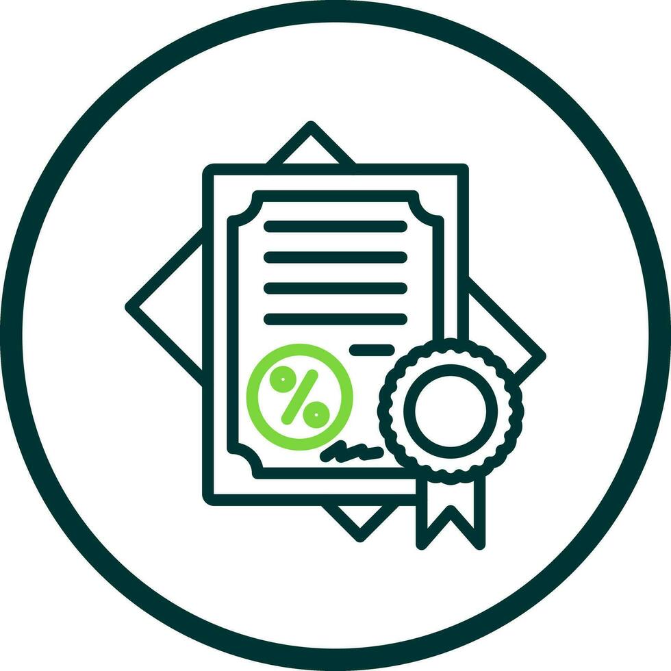 Certificate Vector Icon Design
