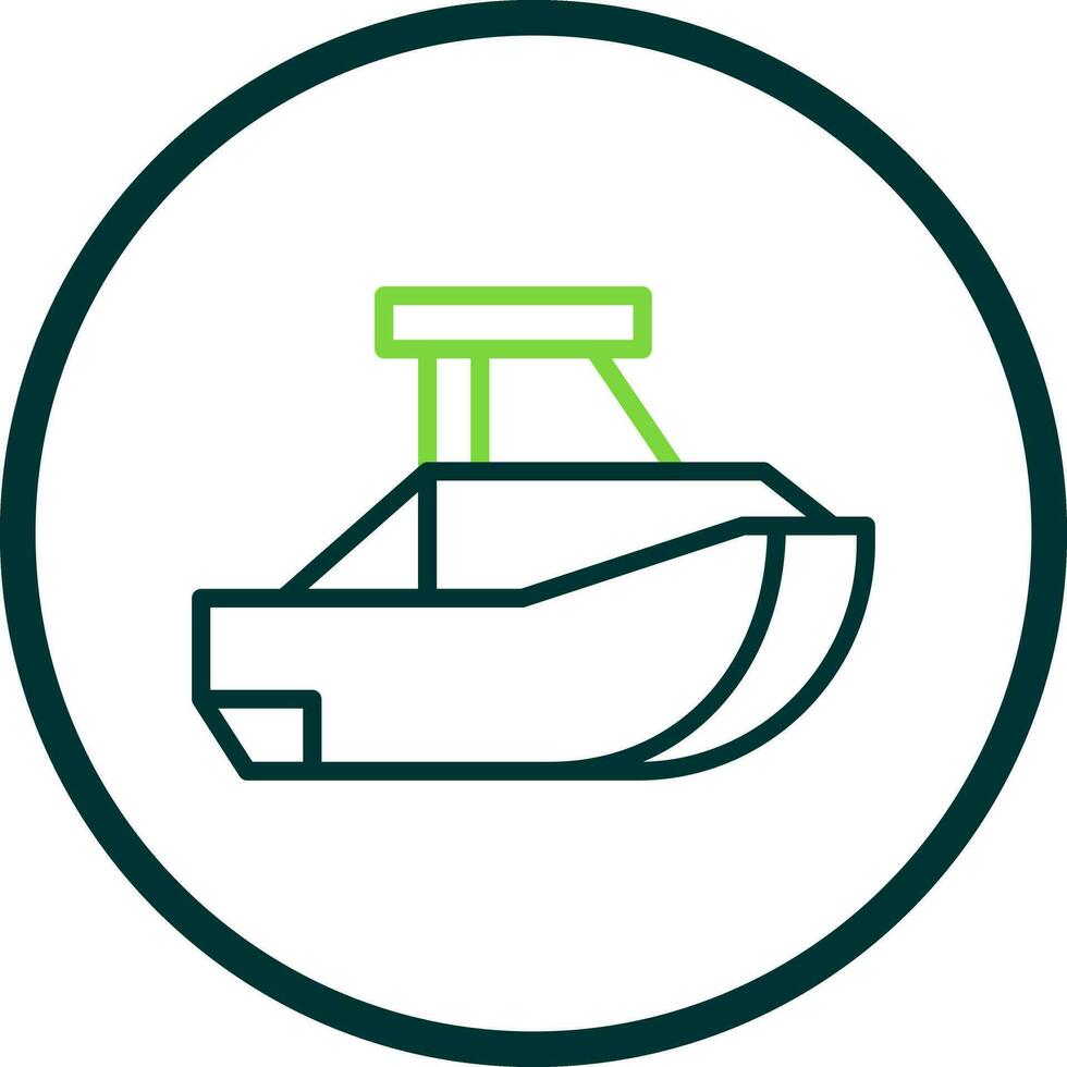 Toy Boat Vector Icon Design