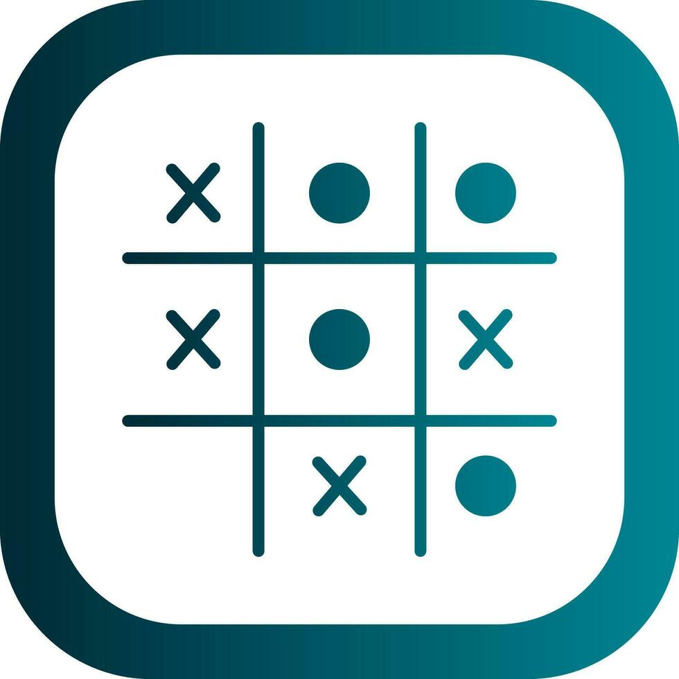 Tic Tac Toe  Vector Icon Design