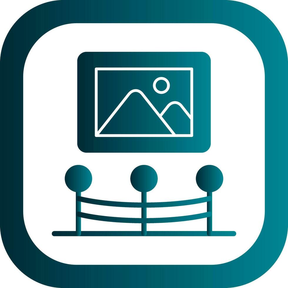 Art Gallery  Vector Icon Design