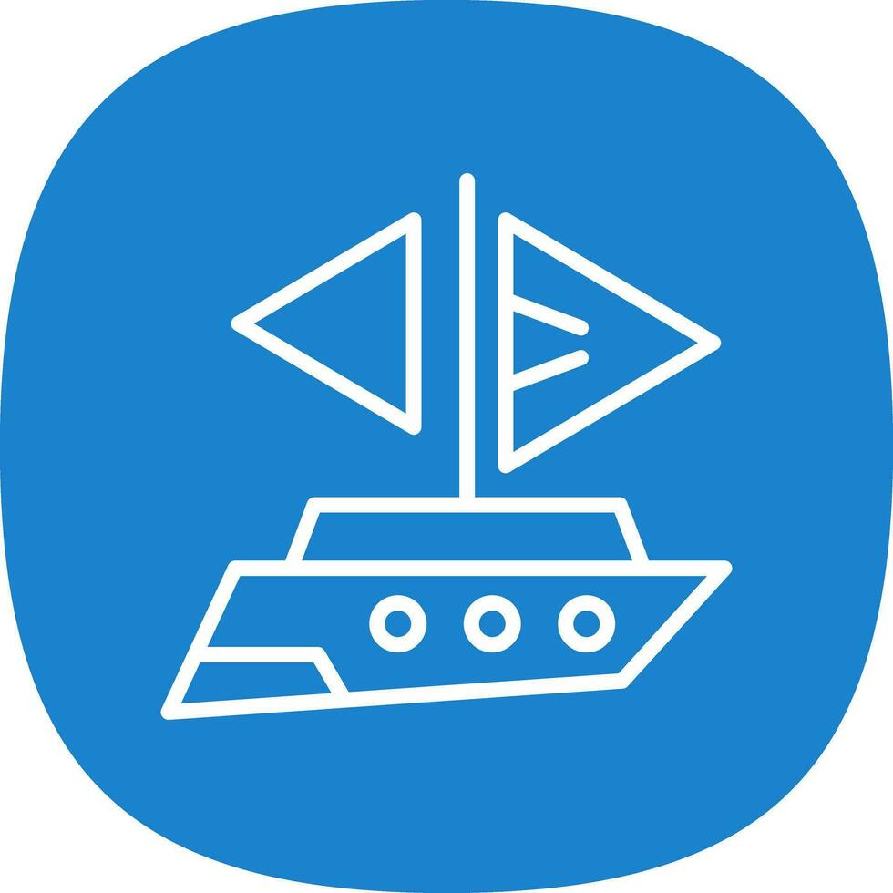 Yatch Vector Icon Design